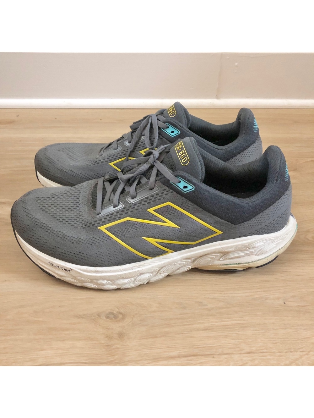 New Balance Fresh Foam X 860 v14 Magnet Ginger Lemon Gray Mens 14 4E Extra Wide
